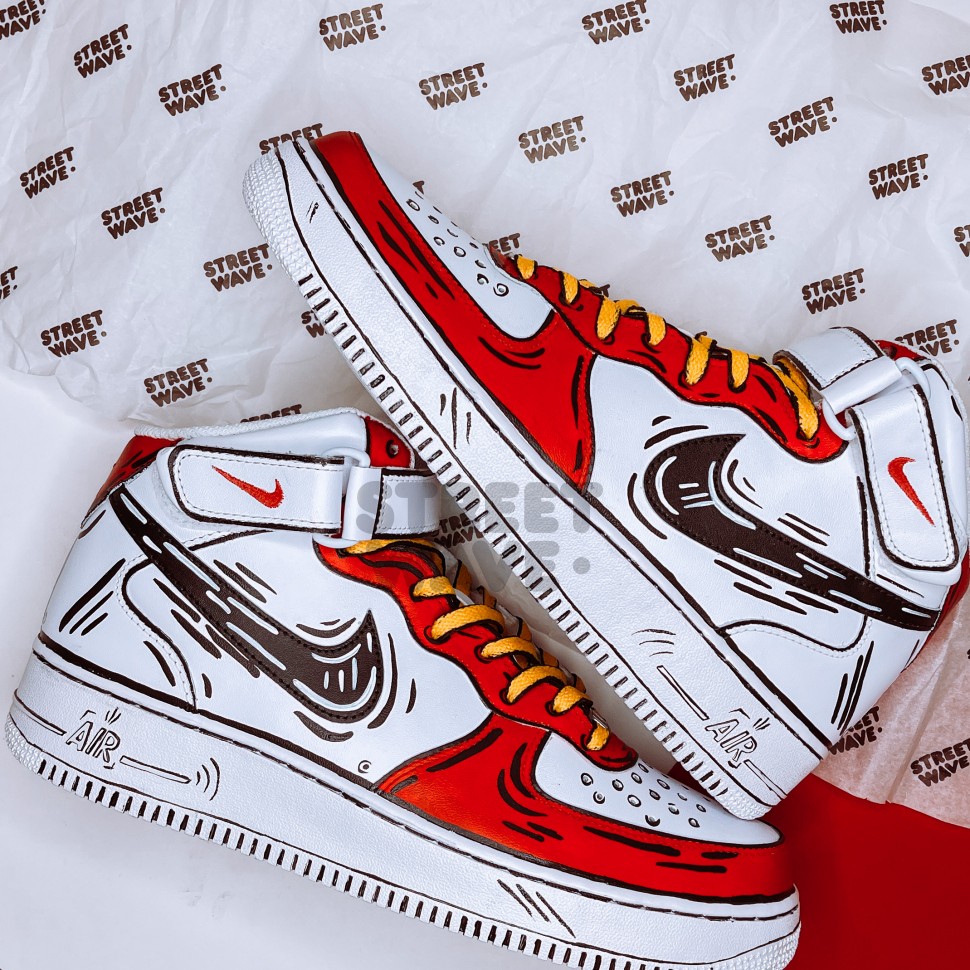 Nike Air Force 1 Mid Comics style