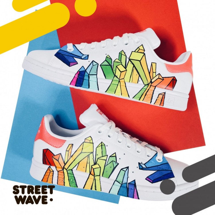 Кроссовки Adidas Stan Smith // Color сrystals //