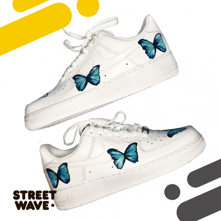 Air force 1 with butterfly hot sale